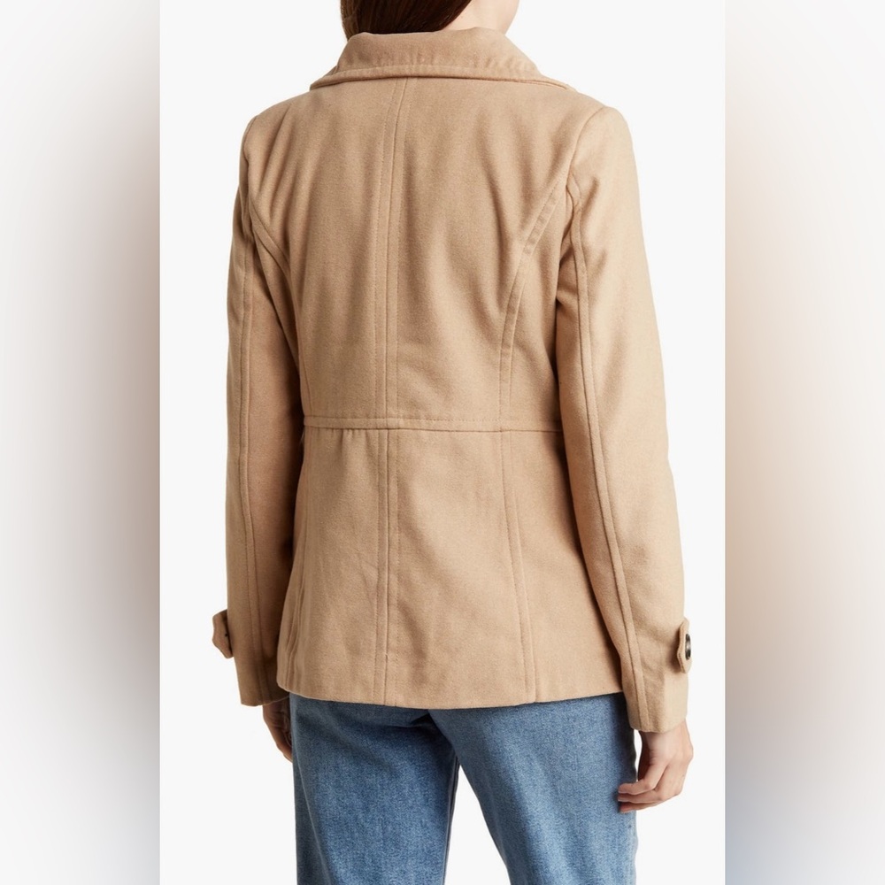 Thread & Supply Double-Breasted Peacoat in Camel - Picture 2 of 5